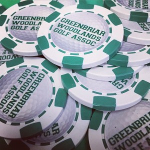 3D Design Poker Chip Golf Marker  3D Design Poker Chip Golf Marker