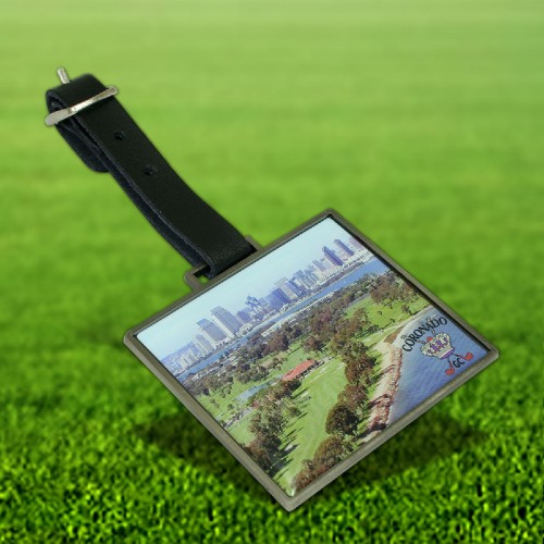 Rectangular Metal Bag Tag