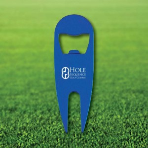 Aluminum Divot Tool with Bottle Opener Aluminum Divot Tool with Bottle Opener