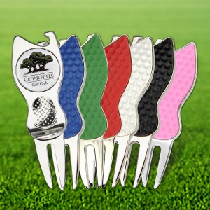 Contour Golf Divot Tool with Removable Ball Marker