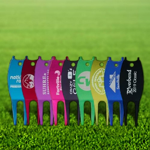 Engraved Aluminum Divot Tool - G