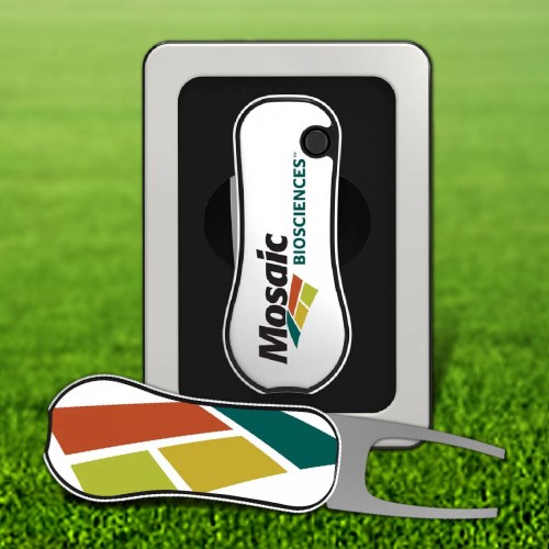 Pitchfix Flash Golf Divot Repair Tool in Window Tin