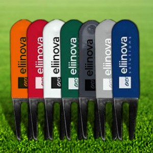 Rubber Coated Bent Divot Tool