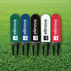 Rubber Coated Bent Divot Tool