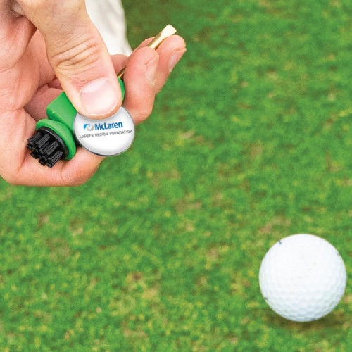 Skinny Golf Pocket Caddie Tool w/ Removable Ball Marker