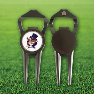 Geo Divot Tool/Bottle Opener w/ Removable Ball Marker Geo Divot Tool/Bottle Opener w/ Removable Ball Marker