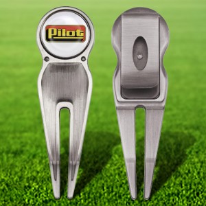 Premium Divot Tool with Belt Clip & Removable Ball Marker Premium Divot Tool with Belt Clip & Removable Ball Marker