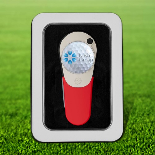 Pitchfix Icon Golf Divot Repair Tool in Window Tin