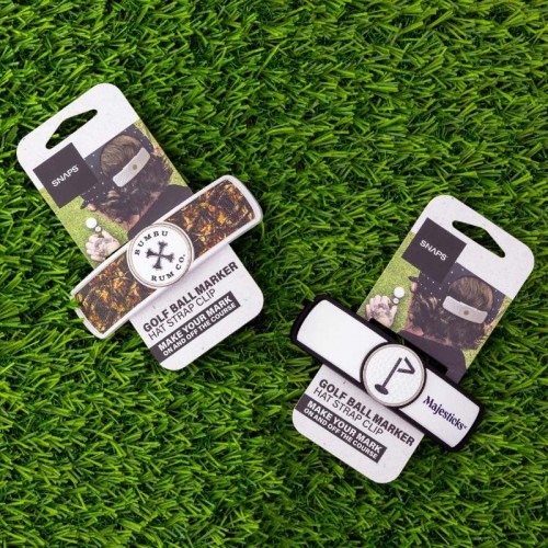Snaps Imprinted Golf Hat Strap Clip with Ball Marker