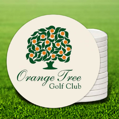 Ceramic Poker Chip Golf Ball Marker