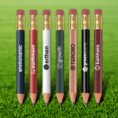 Custom Round Golf Pencil w/ Eraser - Set of 144