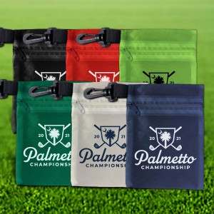 Custom Zippered Pouch with Imprint