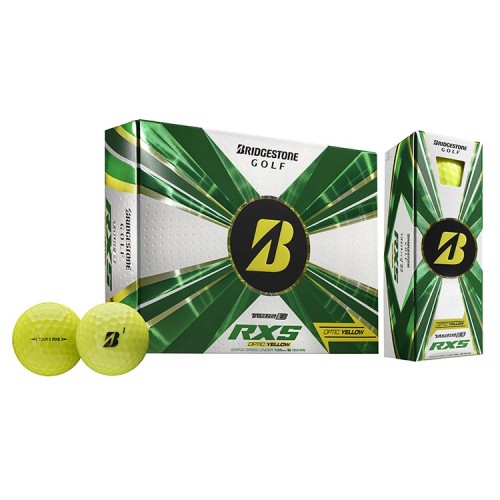 Bridgestone Tour B RXS Yellow Custom Logo Golf Balls / Dozen