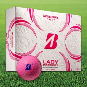 Bridgestone Lady Precept Pink Custom Logo Golf Balls / Dozen Bridgestone Lady Precept Pink Custom Logo Golf Balls / Dozen