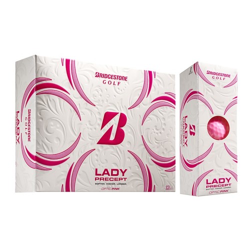 Bridgestone Lady Precept Pink Custom Logo Golf Balls / Dozen