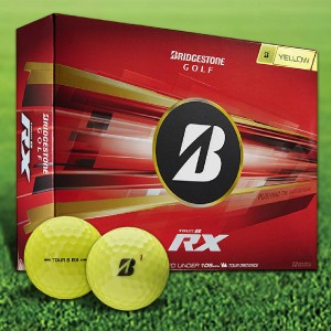 Bridgestone Tour B RX 2026 Yellow Custom Logo Golf Balls / Dozen