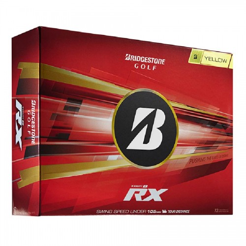 Bridgestone Tour B RX 2026 Yellow Custom Logo Golf Balls / Dozen
