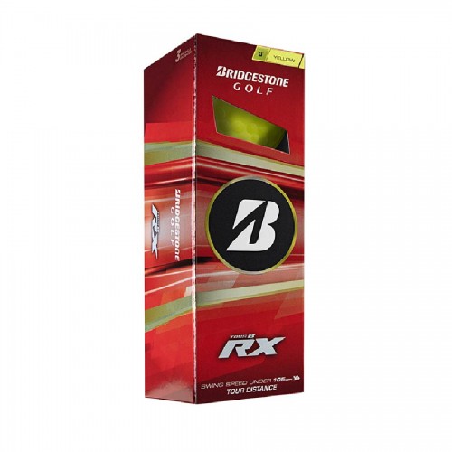 Bridgestone Tour B RX 2026 Yellow Custom Logo Golf Balls / Dozen