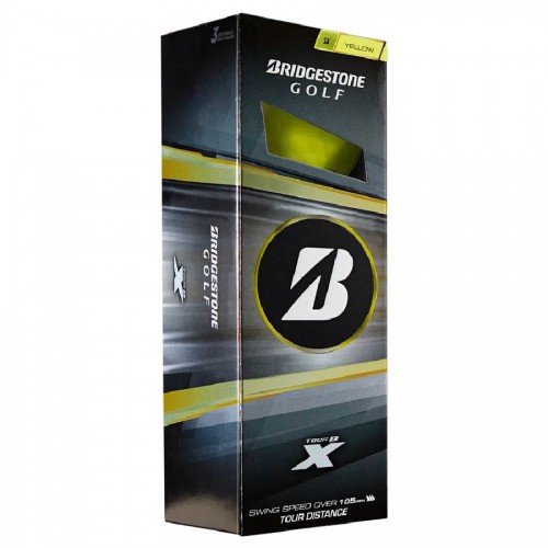 Bridgestone Tour B X 2026 Yellow Custom Logo Golf Balls / Dozen