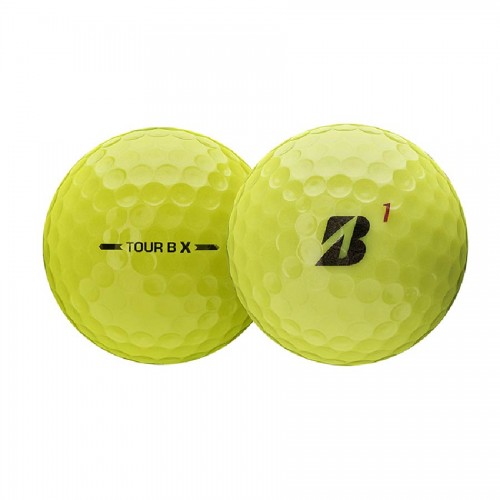 Bridgestone Tour B X 2026 Yellow Custom Logo Golf Balls / Dozen