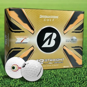 Bridgestone e12 Straight MindSet Custom Logo Golf Balls / Dozen