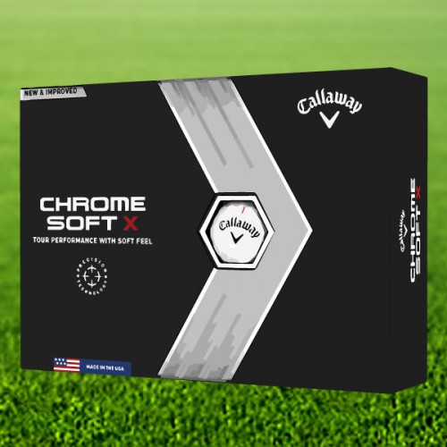 Callaway Chrome Soft X Custom Logo Golf Balls / Dozen