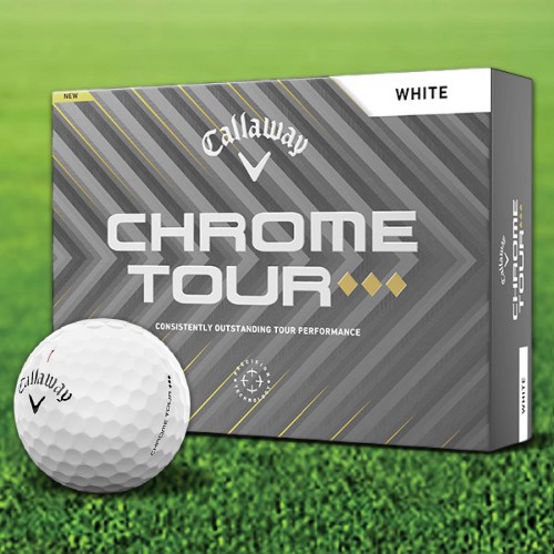 Callaway Chrome Tour Triple Diamond Custom Logo Golf Balls / Dozen