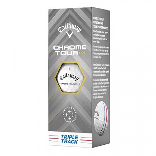 Callaway Chrome Tour Triple Diamond Triple Track Custom Logo Golf Balls / Dozen