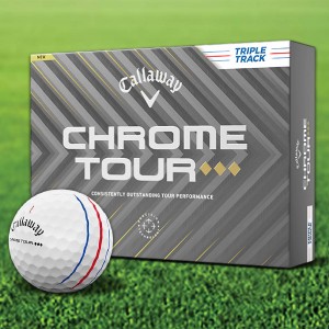 Callaway Chrome Tour Triple Diamond Triple Track Custom Logo Golf Balls / Dozen Callaway Chrome Tour Triple Diamond Triple Track Custom Logo Golf Balls / Dozen