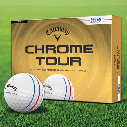 Callaway Chrome Tour Triple Track 2026 Custom Logo Golf Balls / Dozen