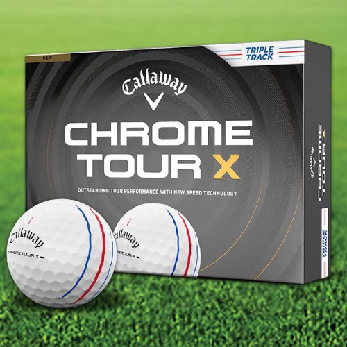 Callaway Chrome Tour X Triple Track 2026 Custom Logo Golf Balls / Dozen