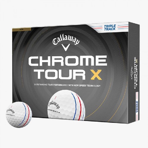 Callaway Chrome Tour X Triple Track 2026 Custom Logo Golf Balls / Dozen
