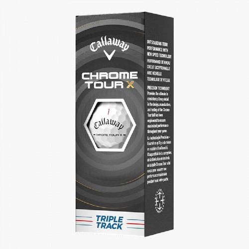 Callaway Chrome Tour X Triple Track 2026 Custom Logo Golf Balls / Dozen