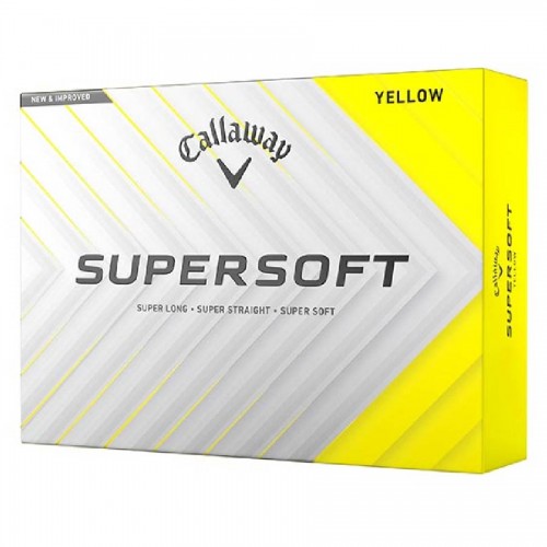 Callaway Supersoft Yellow Custom Logo Golf Balls / Dozen