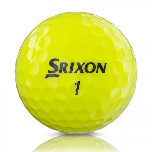 Srixon Q Star Tour 5 Yellow Custom Logo Golf Balls / Dozen