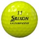 Srixon Q-Star UltiSpeed Yellow Custom Logo Golf Balls / Dozen