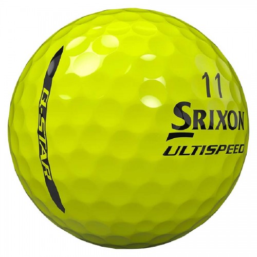 Srixon Q-Star UltiSpeed Yellow Custom Logo Golf Balls / Dozen