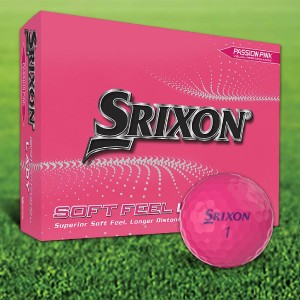 Srixon Soft Feel Lady 8 Pink Custom Logo Golf Balls / Dozen Srixon Soft Feel Lady 8 Pink Custom Logo Golf Balls / Dozen