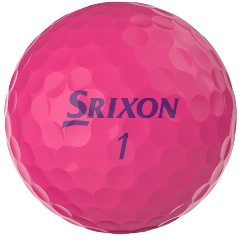 Srixon Soft Feel Lady 8 Pink Custom Logo Golf Balls / Dozen