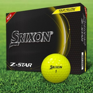 Srixon Z-Star 8 Yellow Custom Logo Golf Balls / Dozen Srixon Z-Star 8 Yellow Custom Logo Golf Balls / Dozen