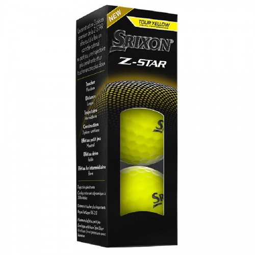Srixon Z-Star 9 Yellow Custom Logo Golf Balls / Dozen