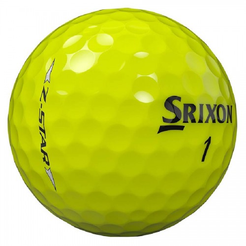 Srixon Z-Star 9 Yellow Custom Logo Golf Balls / Dozen