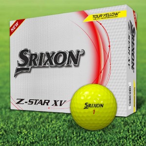Srixon Z-Star XV 8 Yellow Custom Logo Golf Balls / Dozen  Srixon Z-Star XV 8 Yellow Custom Logo Golf Balls / Dozen