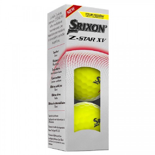 Srixon Z-Star XV 9 Yellow Custom Logo Golf Balls / Dozen