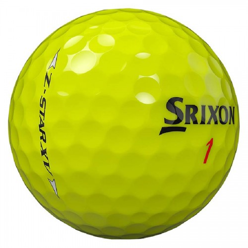 Srixon Z-Star XV 9 Yellow Custom Logo Golf Balls / Dozen