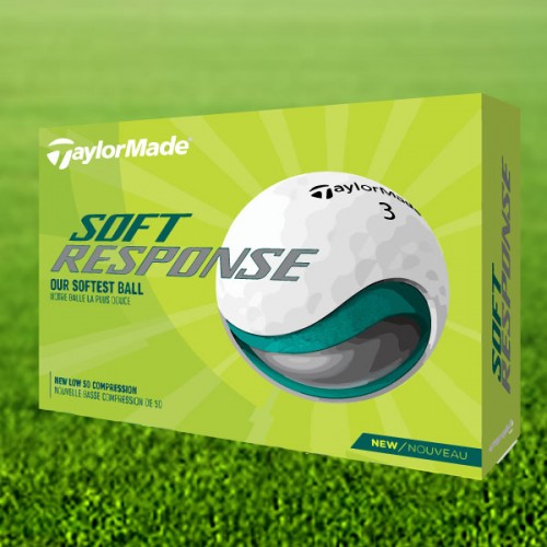 TaylorMade Soft Response Custom Logo Golf Balls / Dozen