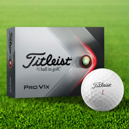 Titleist Pro V1x Custom Logo Golf Balls / Dozen  - G