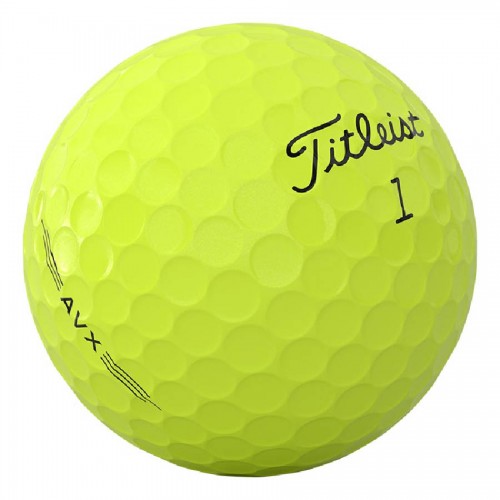 Titleist AVX 2026 Yellow Custom Logo Golf Balls / Dozen