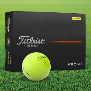 Titleist Pro V1 Yellow Custom Logo Golf Balls / Dozen