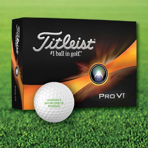Personalized Text Titliest Pro V1 Golf Balls / Dozen